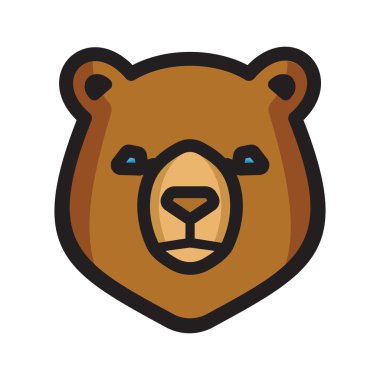 Ayı vektör simgesi