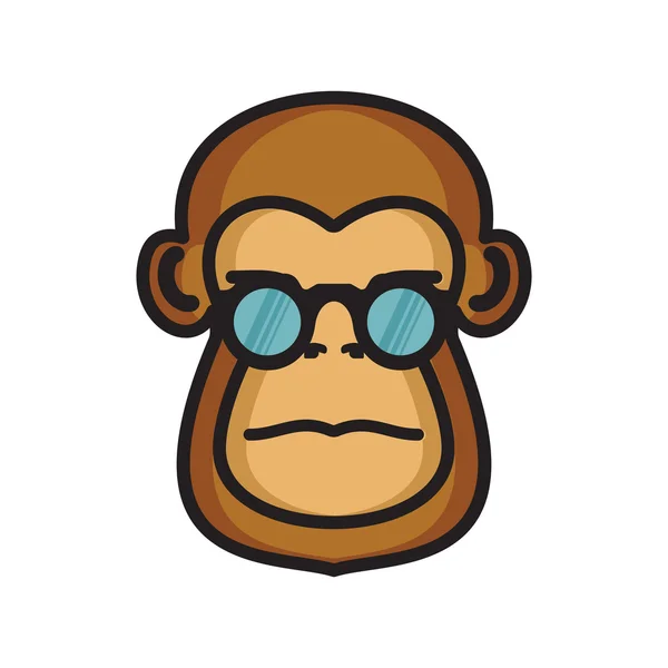 Ícone do vetor macaco —  Vetores de Stock