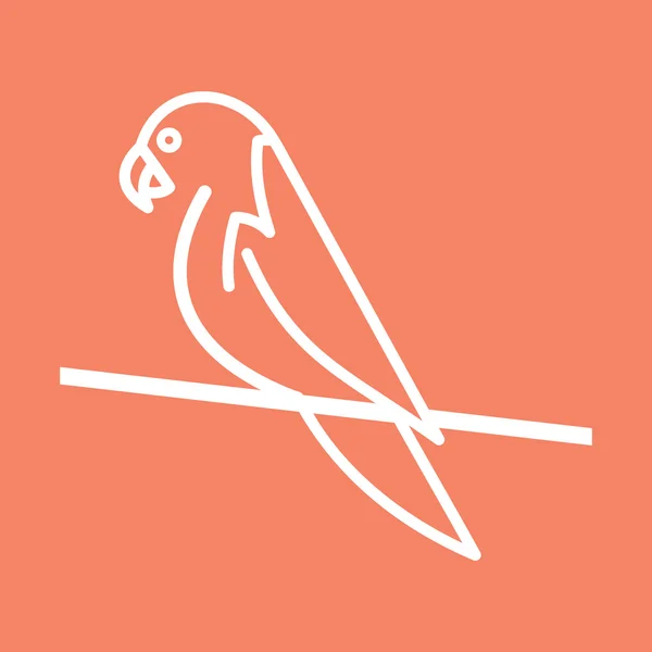 Loro icono vector simple — Vector de stock