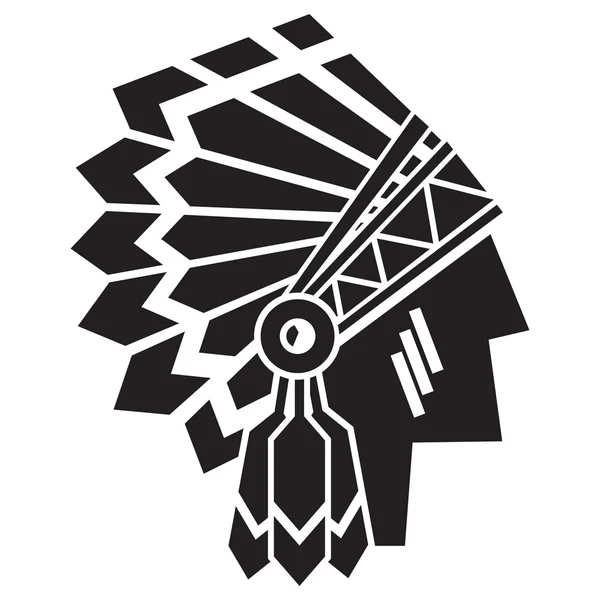 American indian avatar — Stock vektor