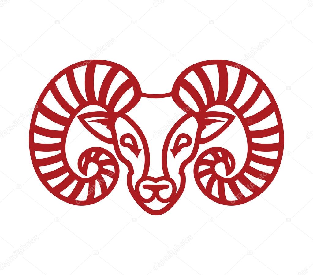 Vector illustration of the Ram  icon