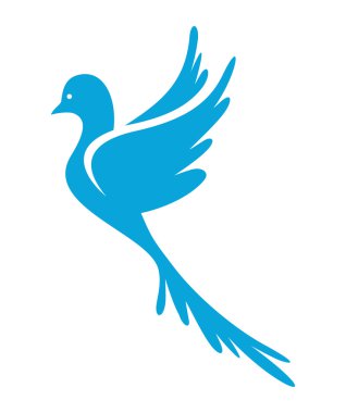 Barış güvercin vektör simgesi