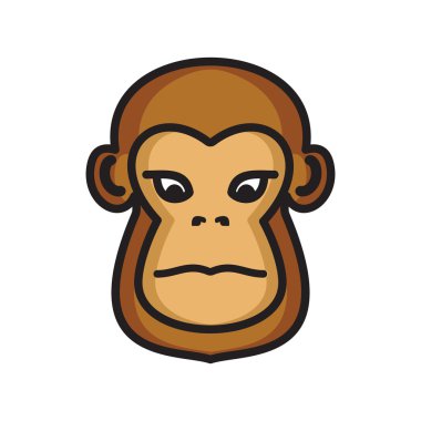 Maymun vektör simgesi