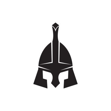 Demir kask Ortaçağ Şövalyesi vektör simgesi