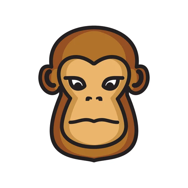 Monkey vector icon — Stock Vector