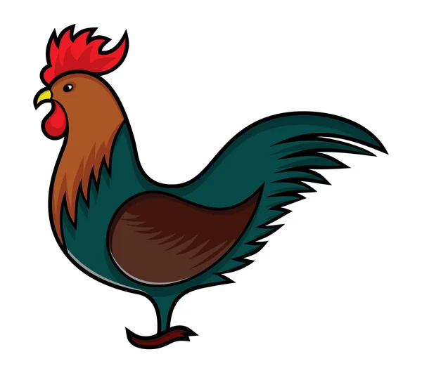 Rooster vector illustration — Stock Vector