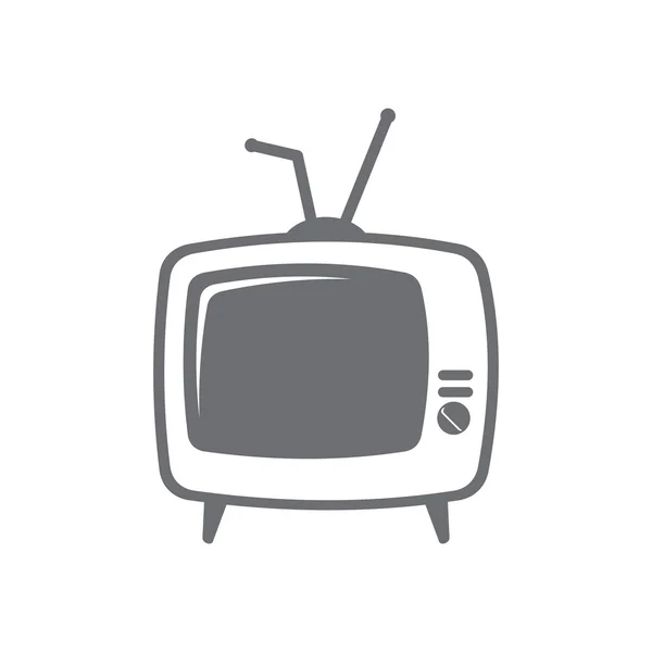 Icono retro TV — Vector de stock