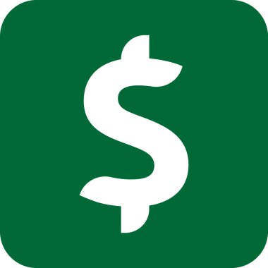 Doları simge vektör çizim