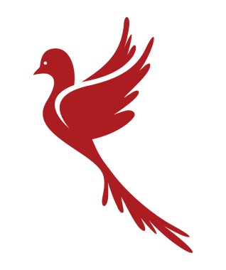 Barış güvercin vektör simgesi