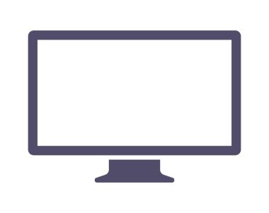 Modern bilgisayar görüntüsünün vektör illüstrasyonu