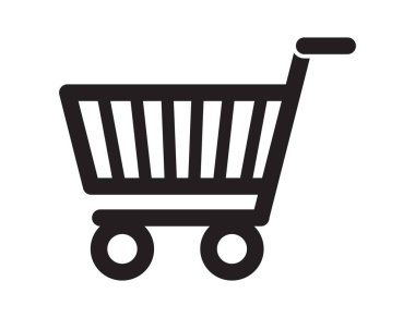 Alışveriş arabasının vektör çizimi