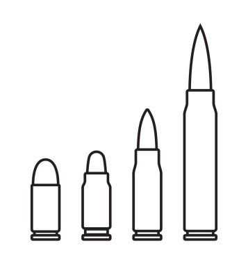 Taslak kurşun simgelerinin vektör illüstrasyonu