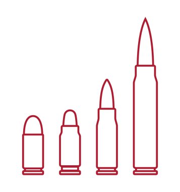 Taslak kurşun simgelerinin vektör illüstrasyonu
