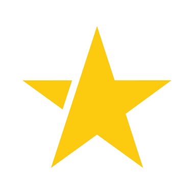 Altın yıldızın vektör çizimi