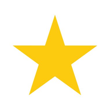 Altın yıldızın vektör çizimi