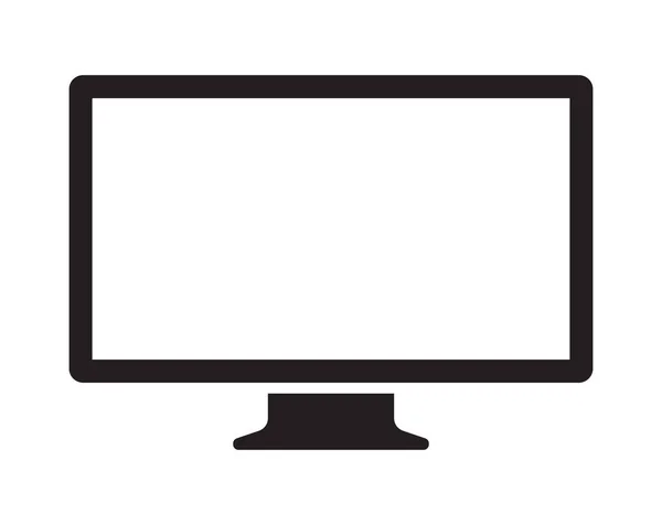 Vector Illustration Modern Computer Display — Stock Vector