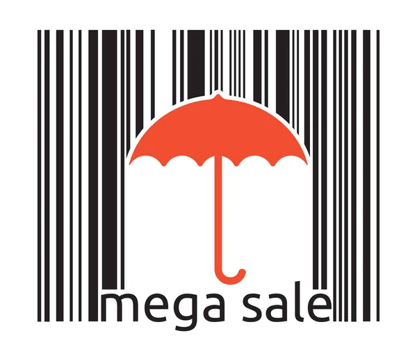 Vektorillustration Des Mega Sale Konzepts — Stockvektor