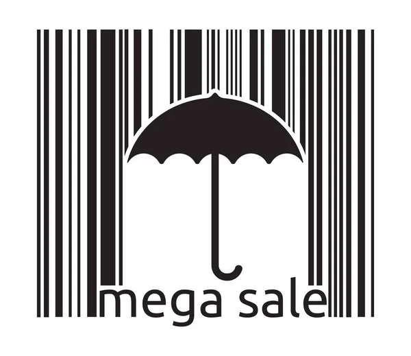 Vector Illustration Mega Sale Concept — Stock Vector