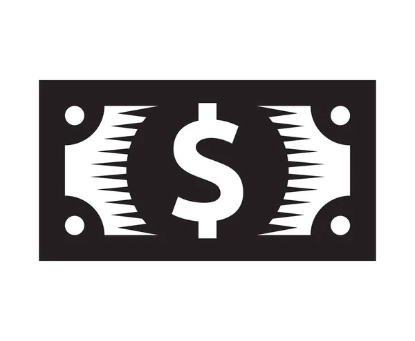 Vector Illustration Dollar Bill — Stock Vector