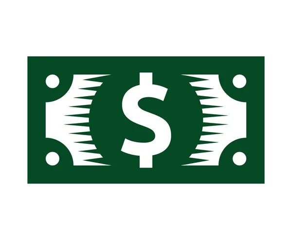 Vector Illustration Dollar Bill — Stock Vector