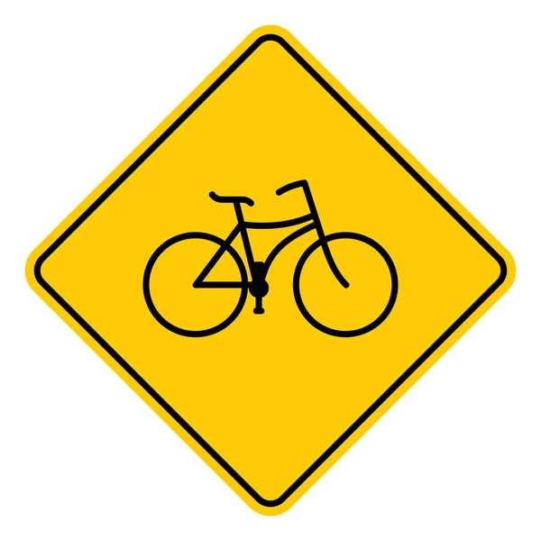 Vector Illustratie Van Het Fietspad Bord — Stockvector