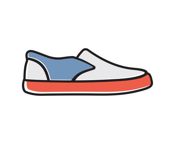 Vektor Illustration Sneaker Sko — Stock vektor