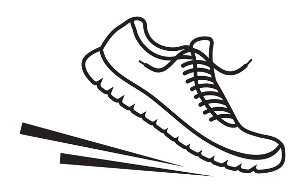 Spor Ayakkabısının Vektör Çizimi — Stok Vektör