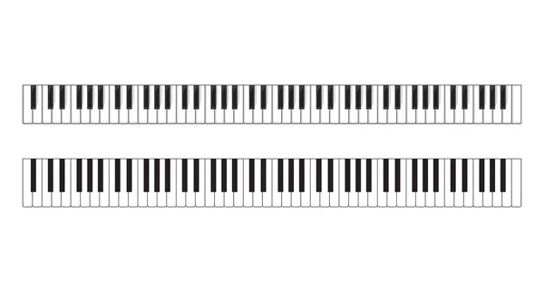 Illustration Vectorielle Des Touches Piano — Image vectorielle