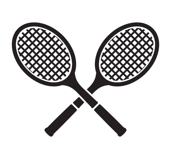 Vector Ilustración Las Raquetas Tenis — Vector de stock