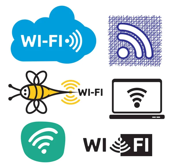 Wifi接続コンセプトのベクトル図 — ストックベクタ