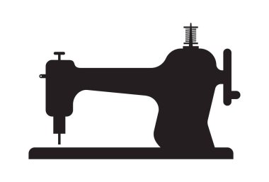 Dikiş makinesinin vektör illüstrasyonu