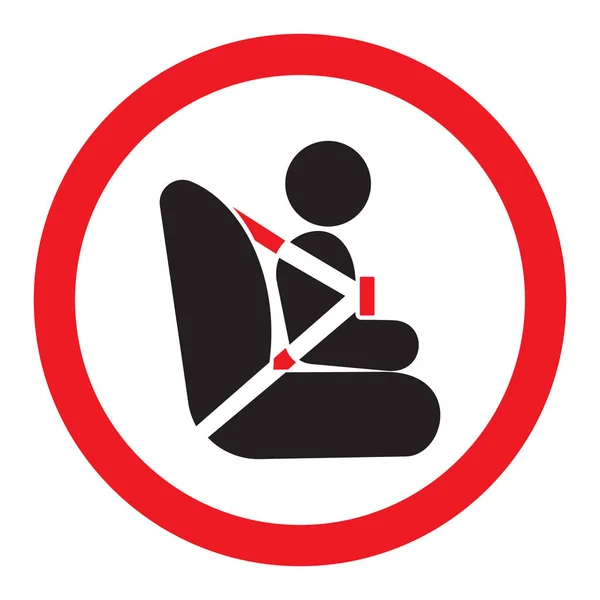 Εικονογράφηση Διάνυσμα Της Πινακίδας Κάθισμα Μωρού — Διανυσματικό Αρχείο