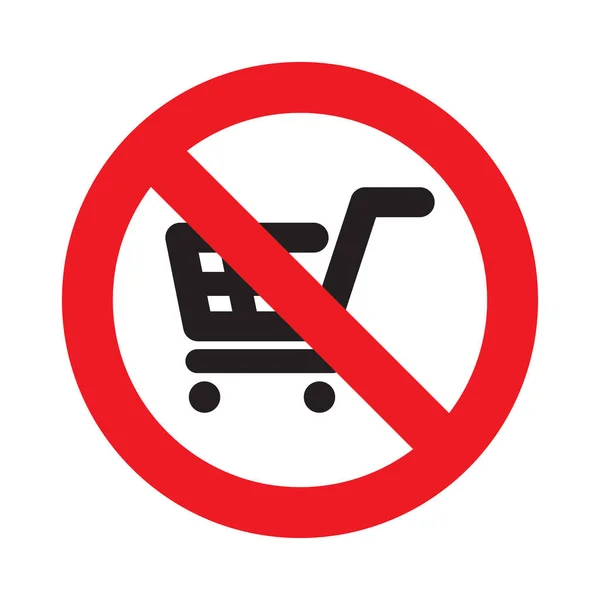 Vector Illustratie Van Het Shopping Tray Bord — Stockvector