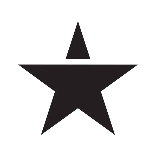 Ilustración Vectorial Del Icono Estrella Negra — Archivo Imágenes Vectoriales
