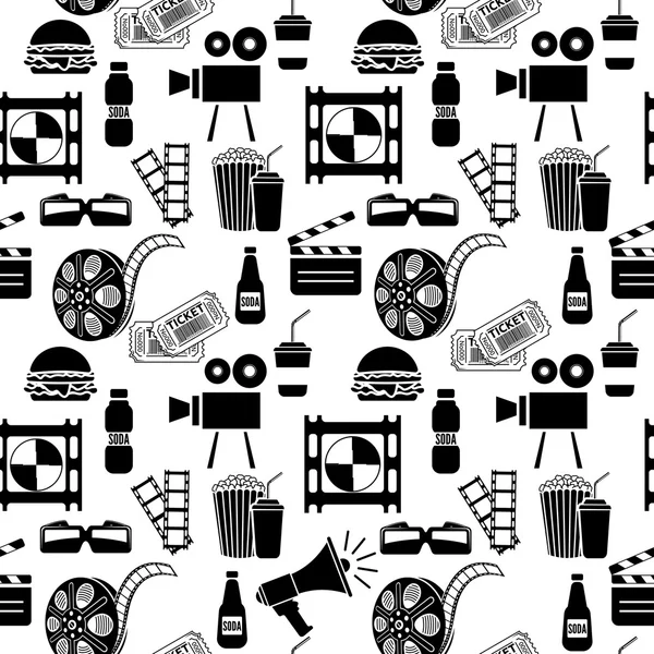 Cinema pattern — Stock Vector