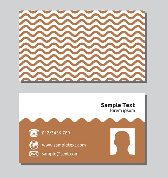 Business Card Template — Stock Vector