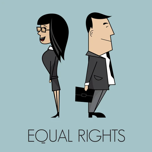 Igualdad de derechos — Archivo Imágenes Vectoriales