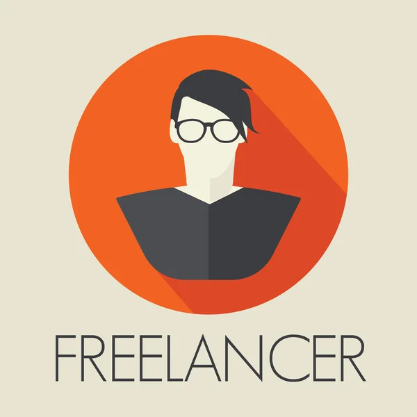 Icono de avatar freelancer — Archivo Imágenes Vectoriales