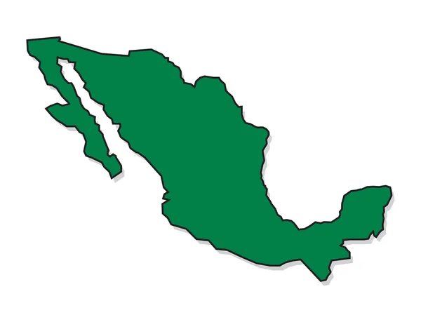 メキシコ地図 — ストックベクタ