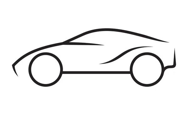 Car line art — Stock Vector