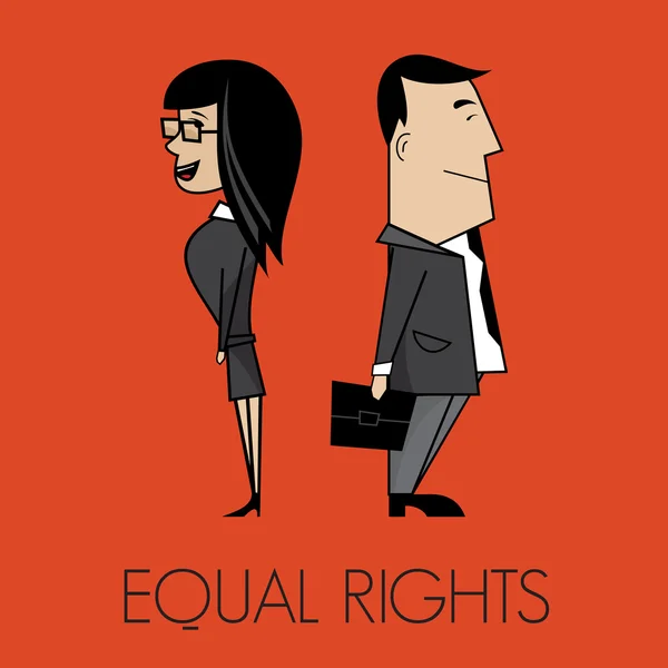 Egyenlő jogok — Stock Vector