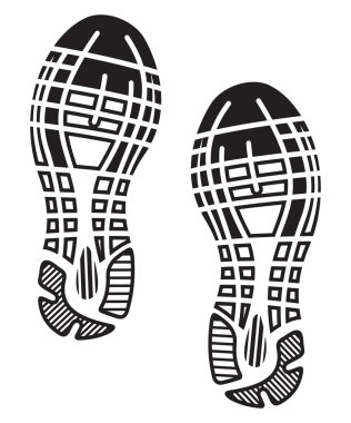 imprint soles shoes - sneakers clipart