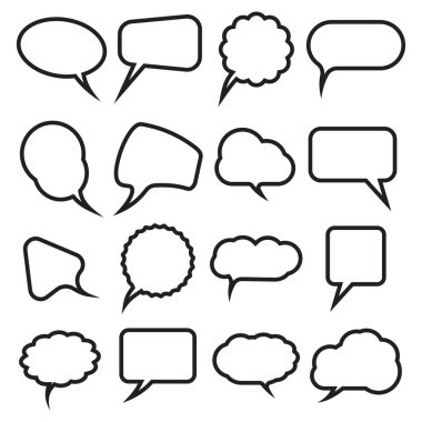 Retro kabarcıklar konuşmak