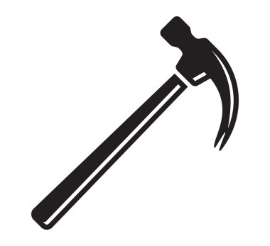 Siyah çekiç simgesi