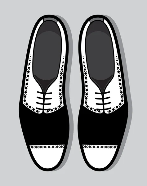 Tango shoes on grey — Stock Vector