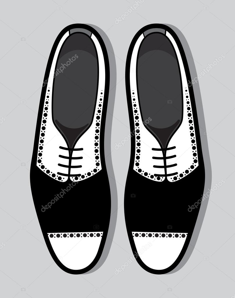 Tango shoes on grey