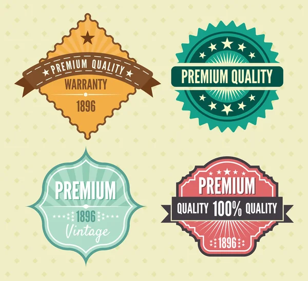 Vector set of vintage labels — Stock Vector