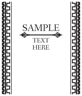 Dekoratif vektör çerçeve