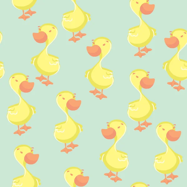 Duck seamless pattern — Stock Vector