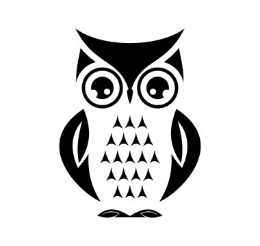 Cute vector owl clipart